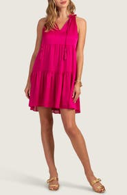 Trina Turk Embrace Sleeveless Tiered Shift Dress
