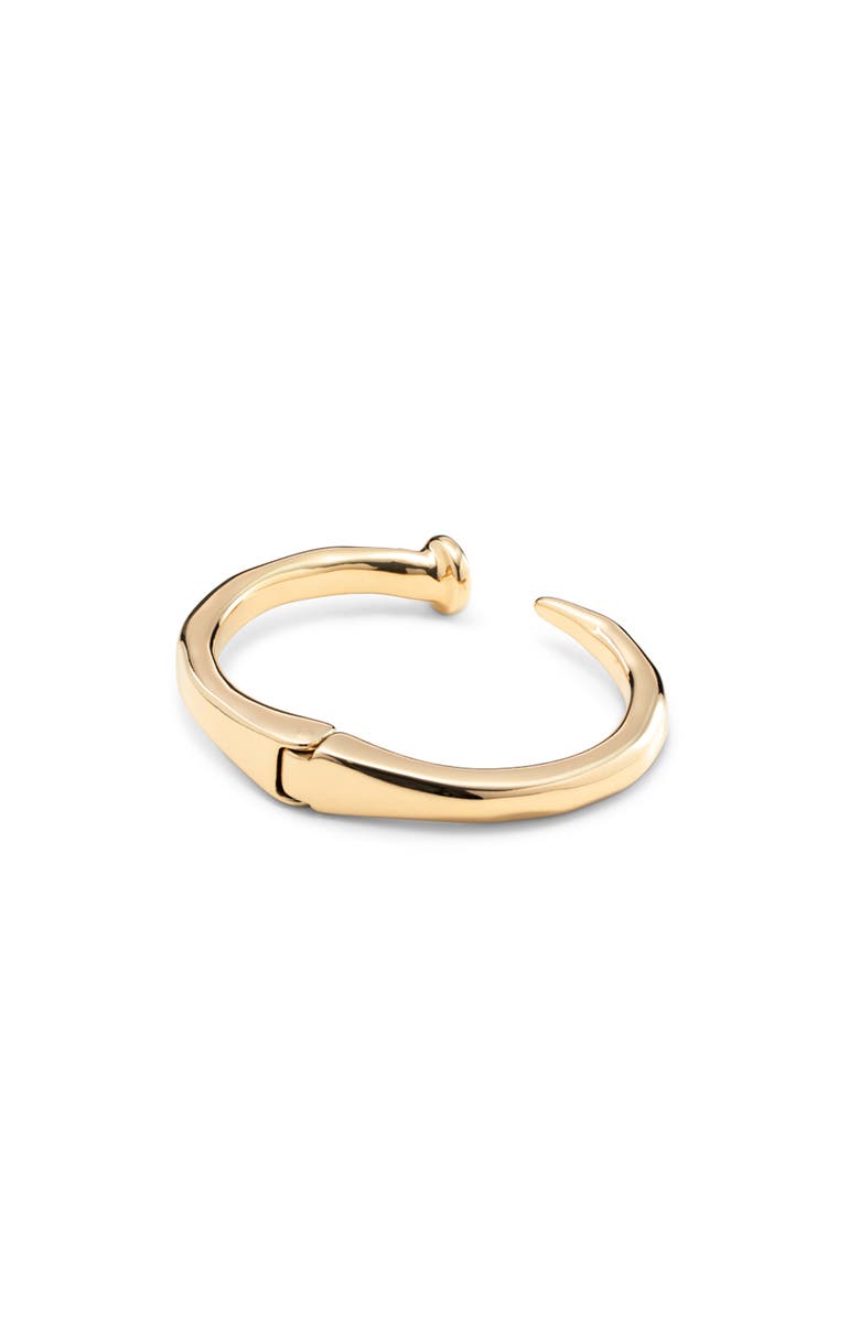 UNODE50 Bent Nail Bangle, Alternate, color, Gold
