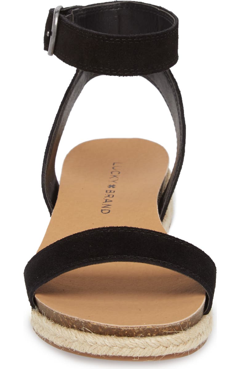 Lucky Brand Garston Espadrille Sandal, Alternate, color, Black