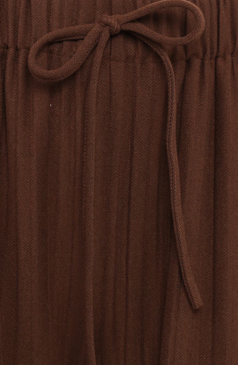 Petal & Pup Davis Pleated Wide Leg Knit Pants, Alternate, color, Brown