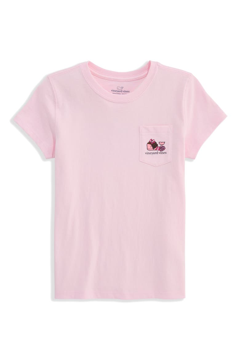 Kids' Pocket Graphic T-Shirt, Main, color, PINK DRINK