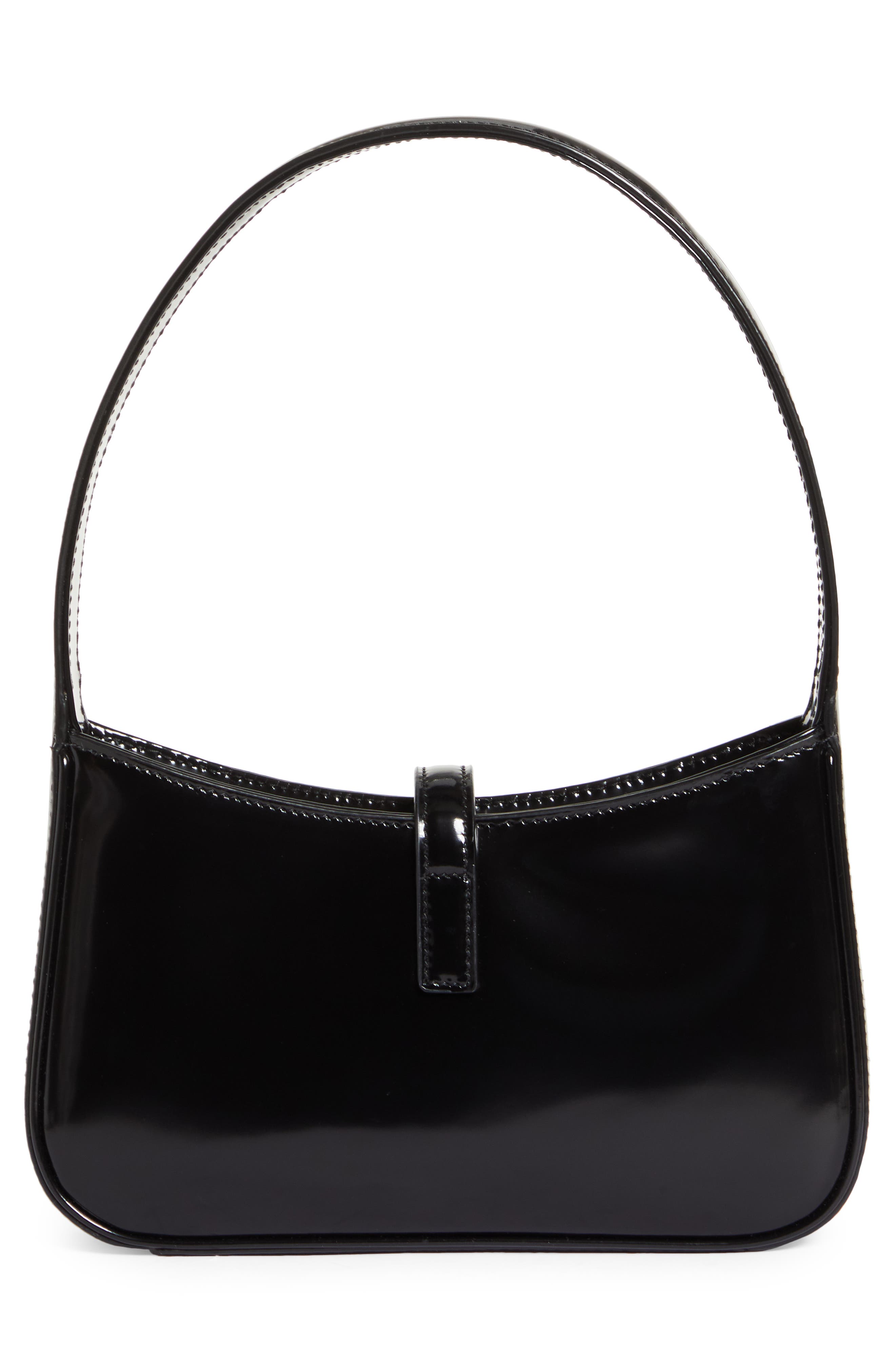 Saint Laurent Mini Le 5 à 7 Glossy Leather Shoulder Bag, Alternate, color, 