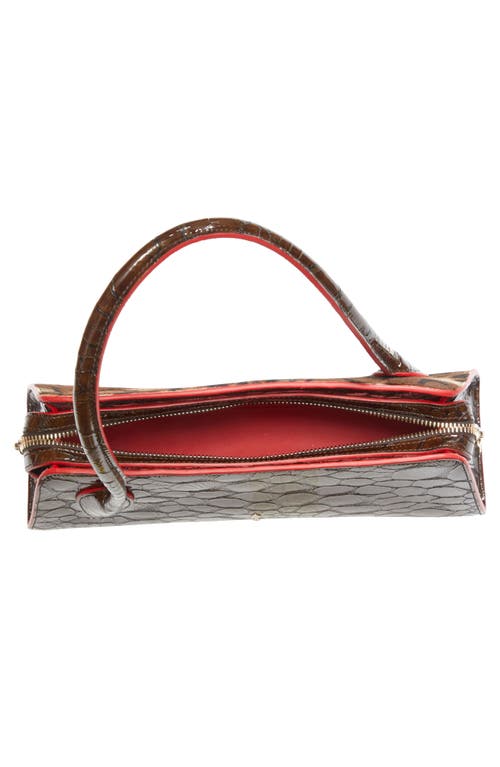 Christian Louboutin Eloïse Genuine Calf Hair Baguette Bag In Brown