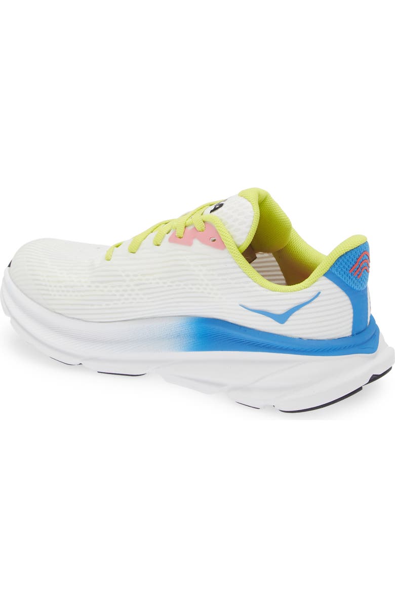 HOKA Kids' Clifton Youth Running Shoe, Alternate, color, Blanc/ Virtual Blue