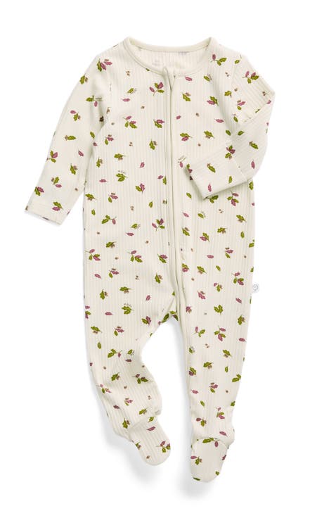 Ribbed Two Way Zip-Up Sleepsuit
