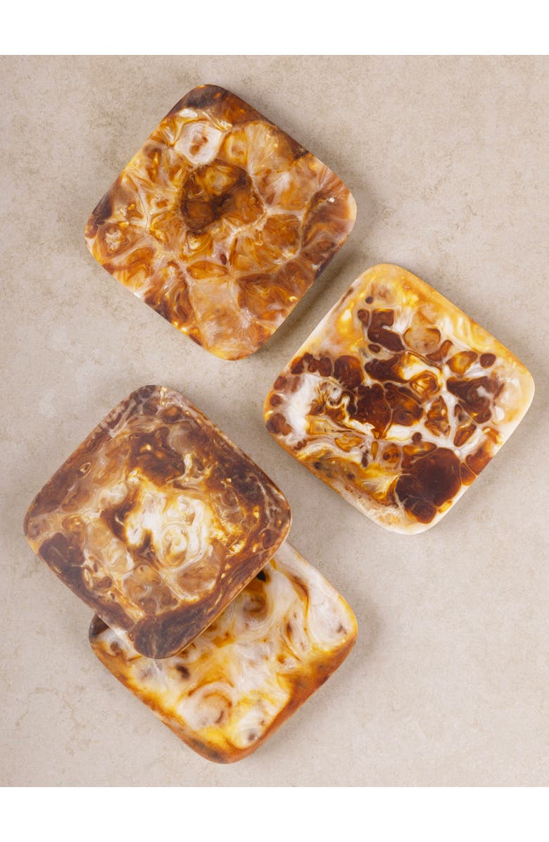 GAURI KOHLI Kampai Coasters, Set of 4, Main, color,