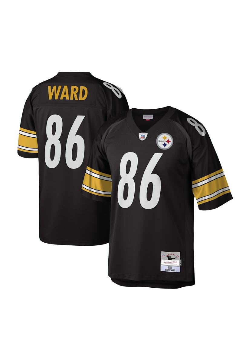 Mitchell & Ness Men's Mitchell & Ness Hines Ward Black Pittsburgh Steelers Legacy Replica Jersey, Main, color, Black