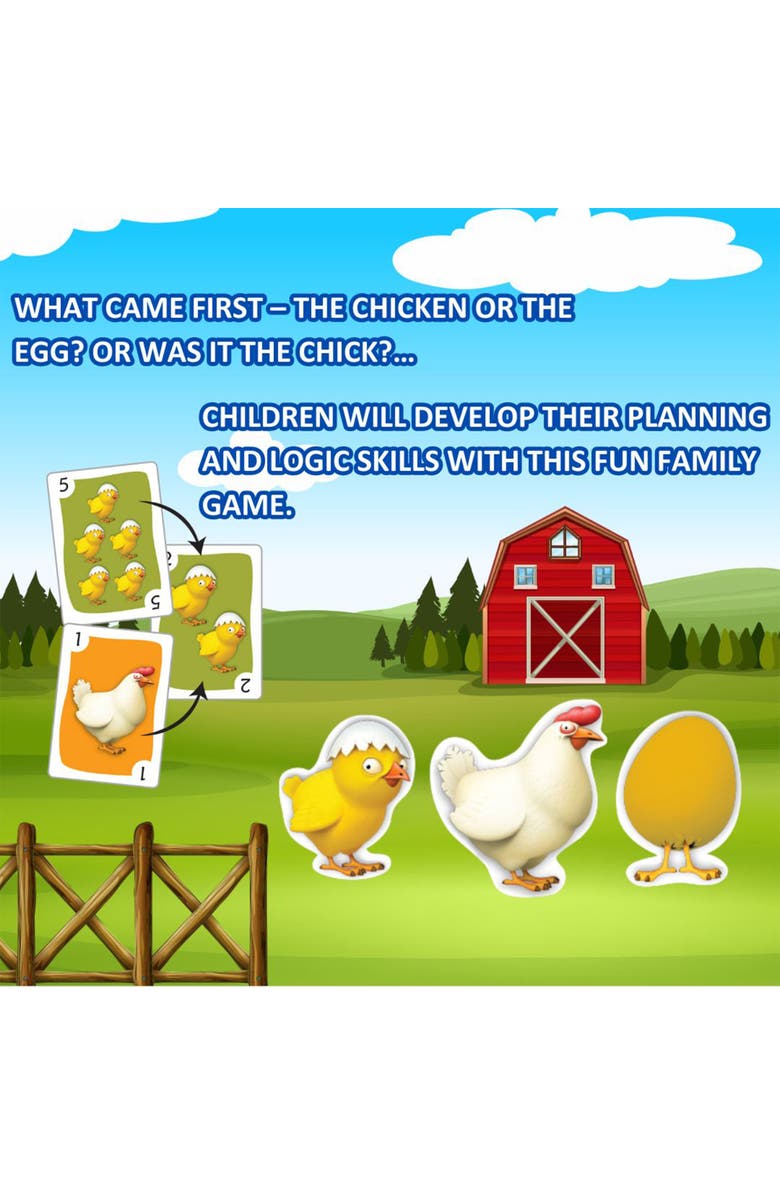 FoxMind Games Chickadoo Card Game, Eggciting Family Game Night,Ages 5+, Alternate, color, Multicolored