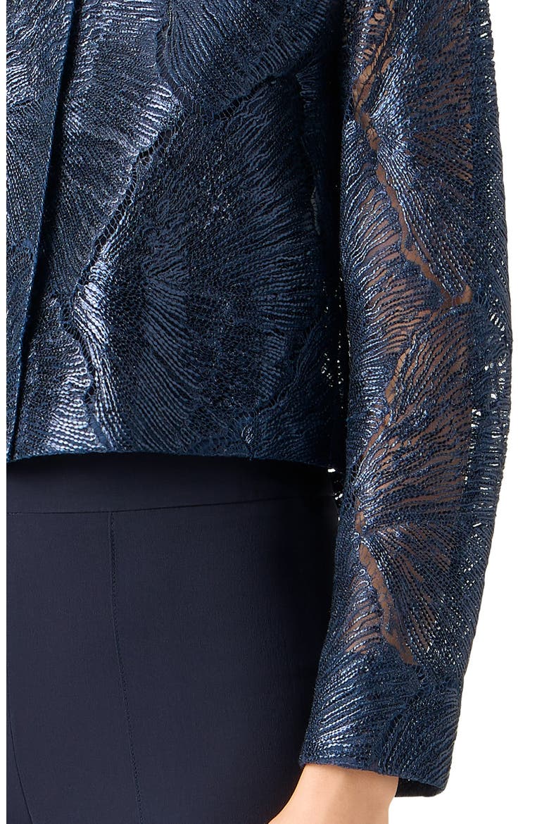 Haron Sea Fan Lace Jacket, Alternate, color, NAVY