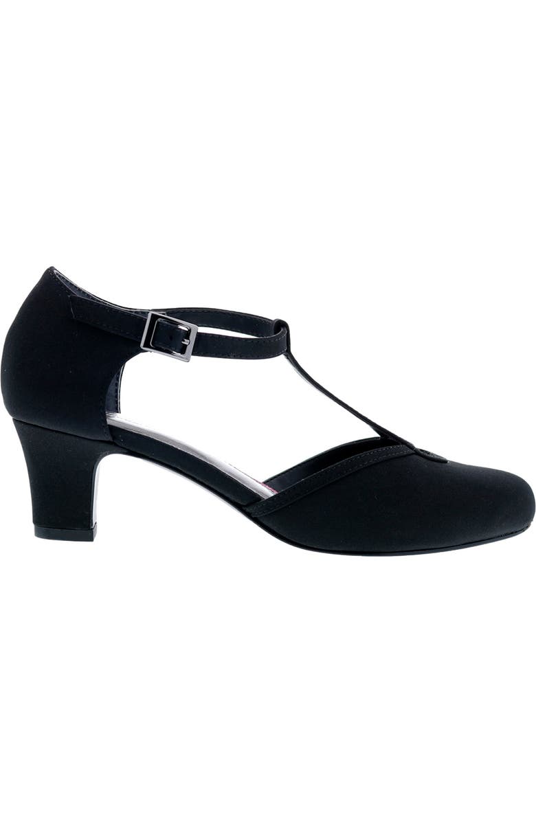 Ros Hommerson Heidi Kitten Heel Pump, Alternate, color, Black Microfabric