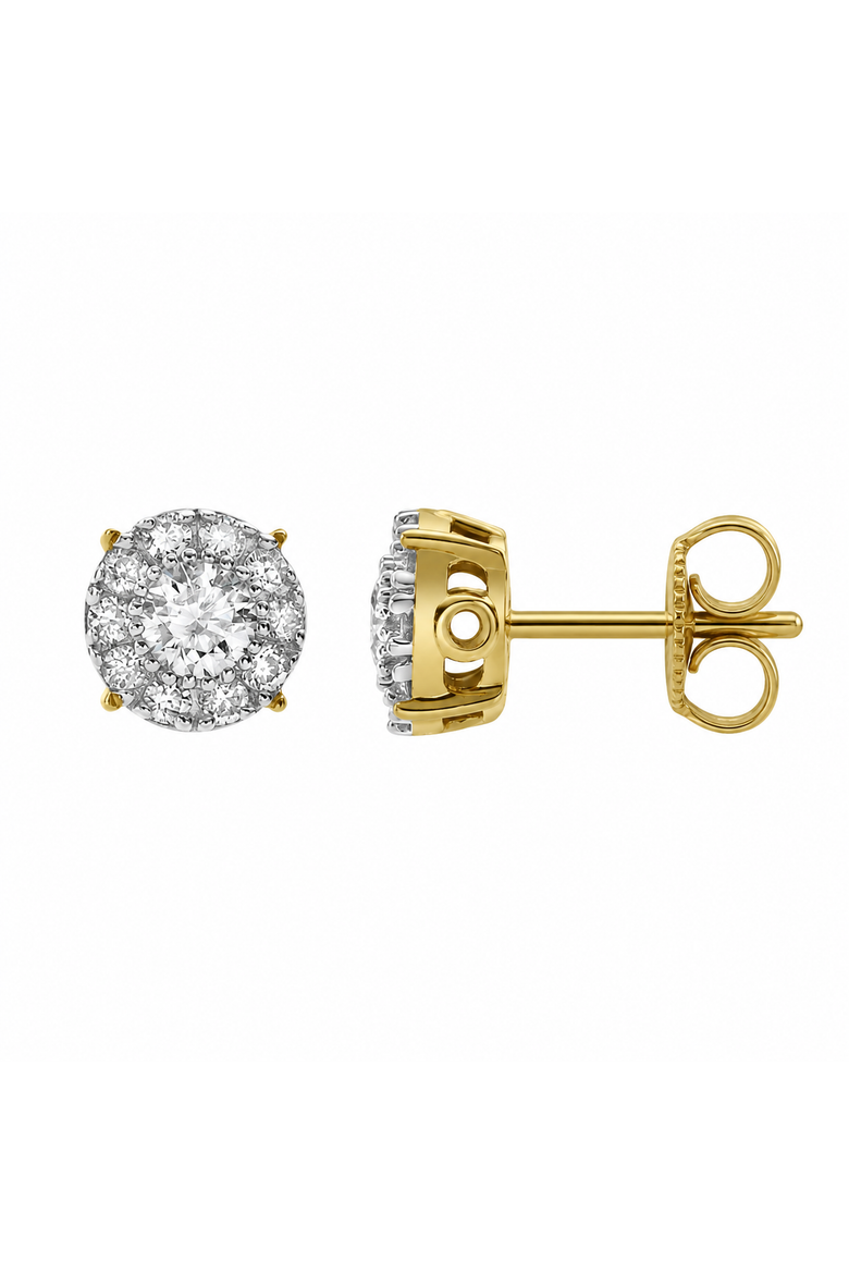 Blazers S 14K Gold Diamond Stud Earrings - 0.25ct., Main, color, 14K Yellow Gold