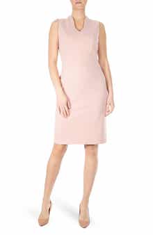 U-Neck Sleeveless Sheath Dress