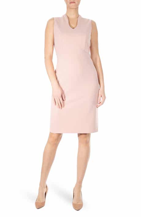 U-Neck Sleeveless Sheath Dress