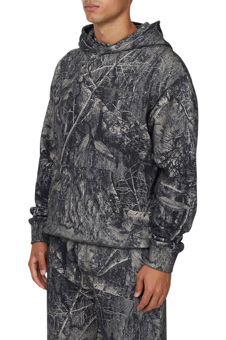 Men's Woodland Blackout Camo Relaxed Hoodie, Alternate, color, Camo