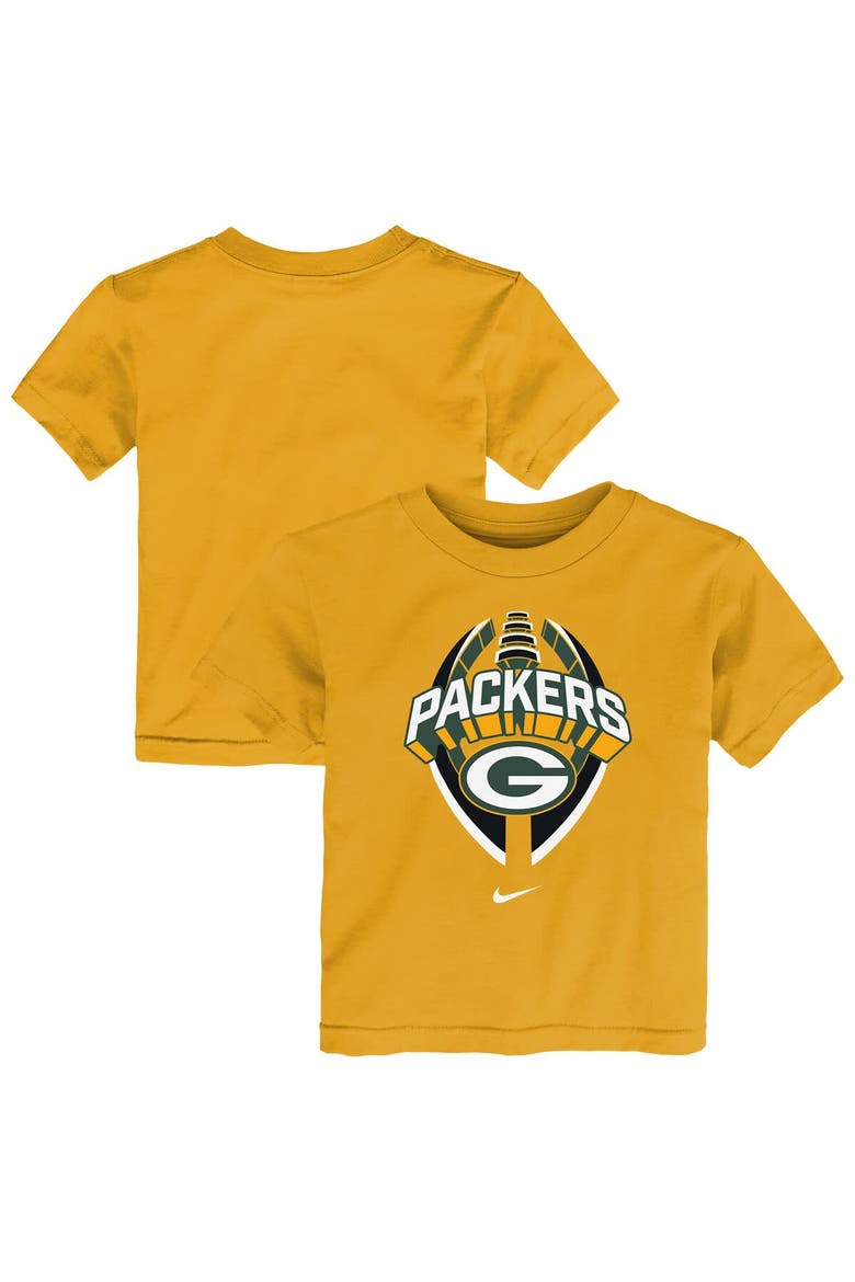 Toddler Nike Gold Green Bay Packers Icon Legend T-Shirt, Main, color, Gold