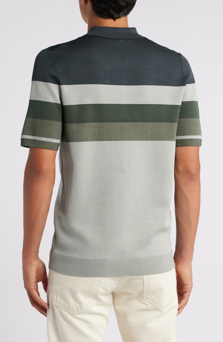 Reiss Verde Colorblock Half Zip Polo Sweater, Alternate, color, 
