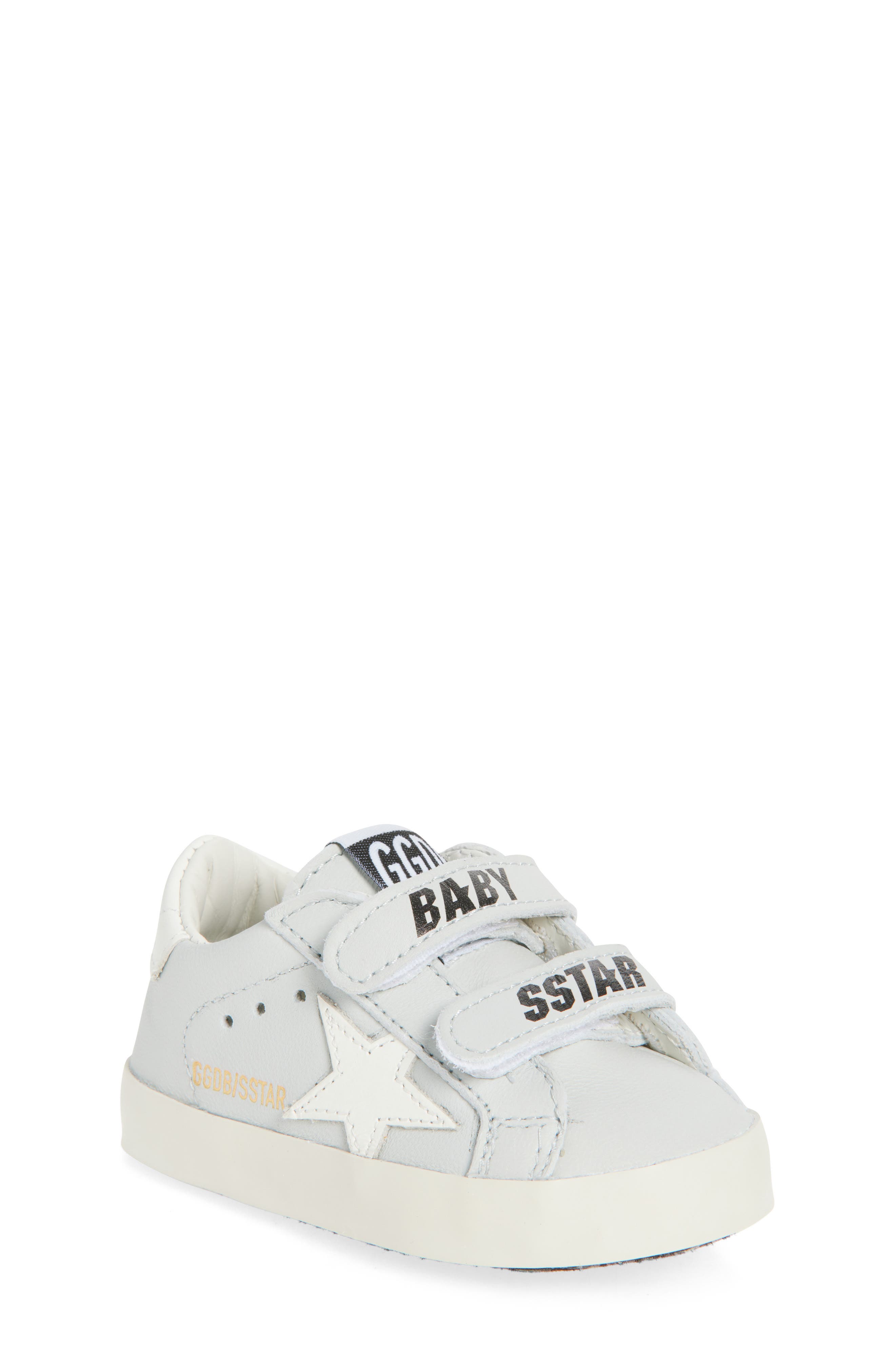 Golden Goose Baby School Sneaker, Main, color, Gray Morn/ White