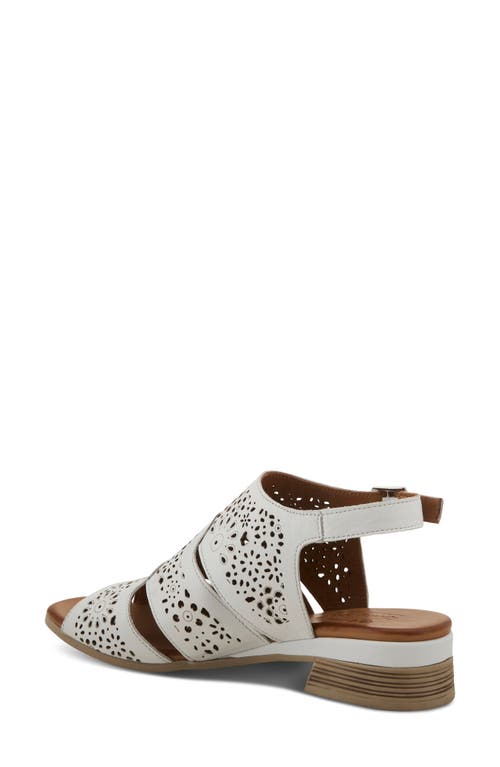 Spring Step Plasma Ankle Strap Sandal In White