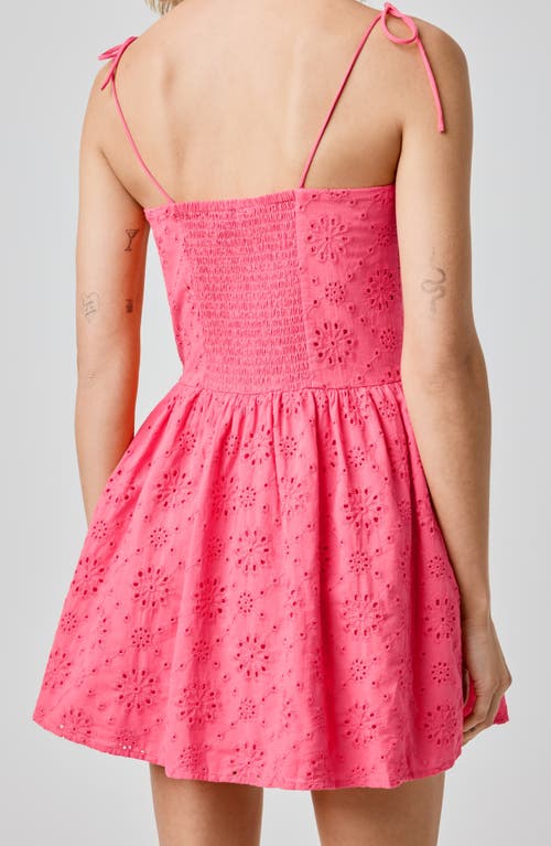 Florence By Mills Eyelet Cotton Mini Sundress