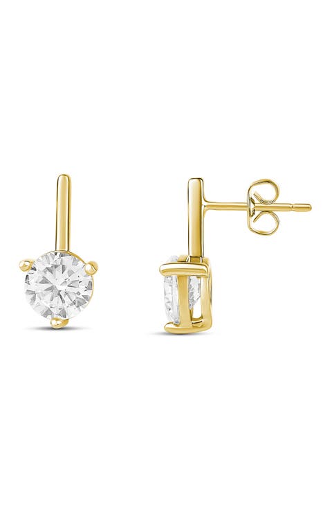 Cubic Zirconia Drop Earrings