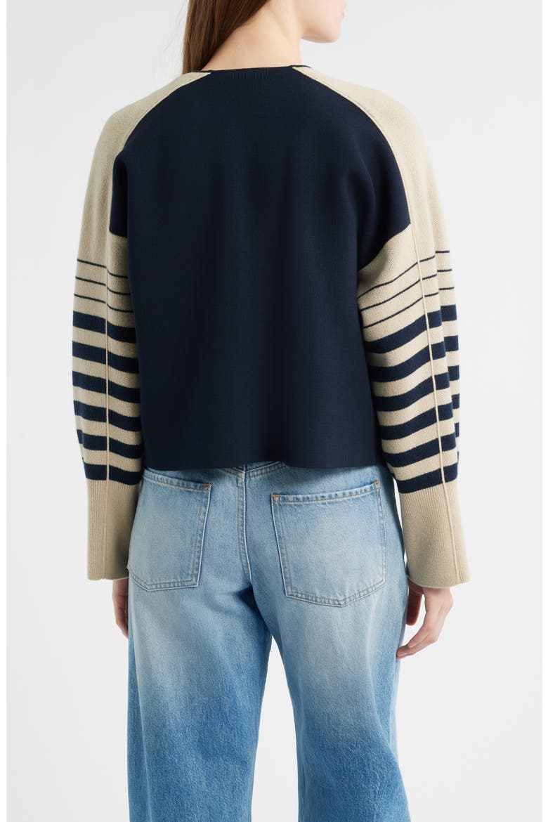 Fudama Cardigan, Alternate, color, PUMICE SKY CAPTAIN COMBO