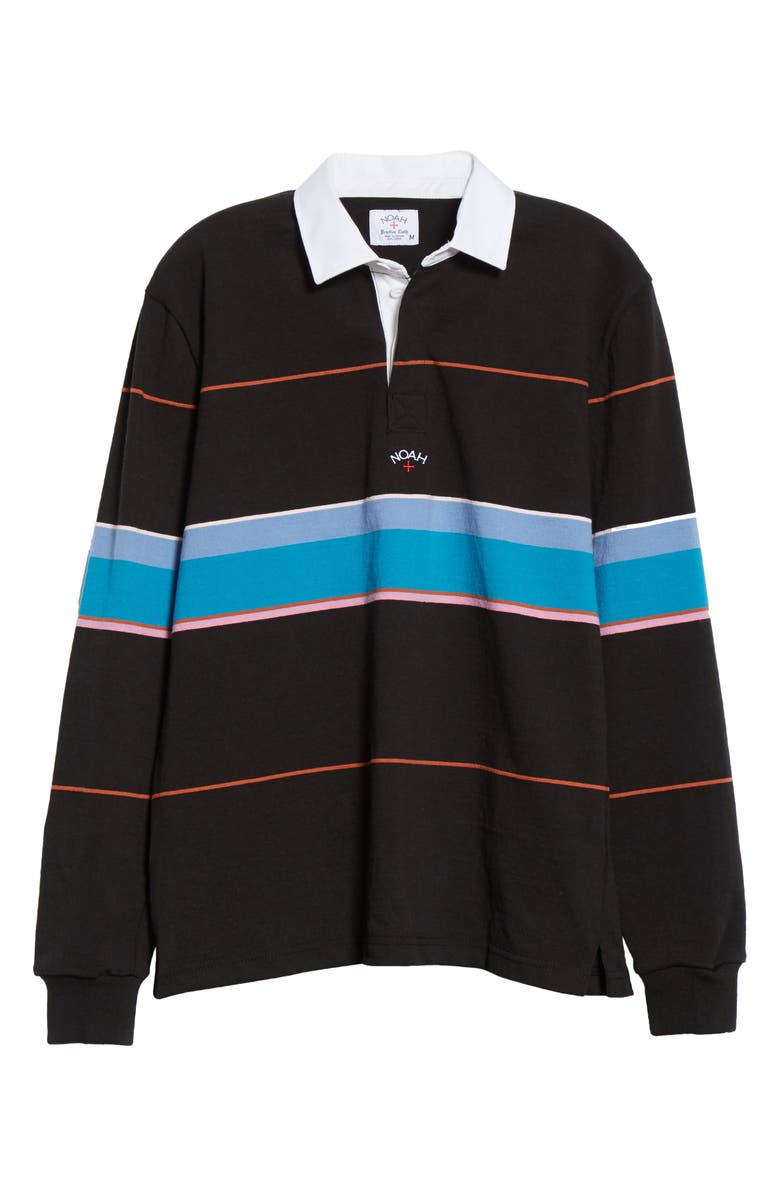 Noah Multicolor Stripe Rugby Shirt, Main, color,