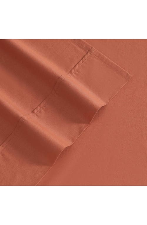 EDDIE BAUER EDDIE BAUER SOLID 180 THREAD COUNT COTTON PERCALE SHEET SET