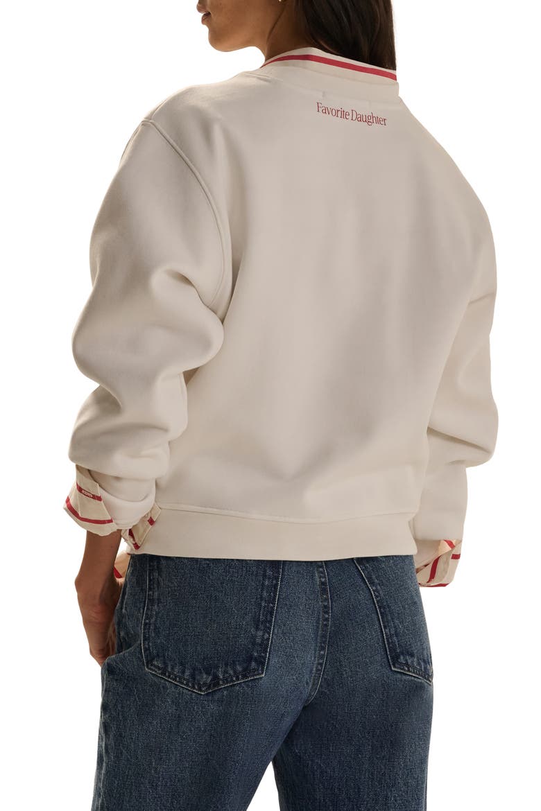 Favorite Aunt Graphic Sweatshirt, Alternate, color, SUGAR/ TRUE RED