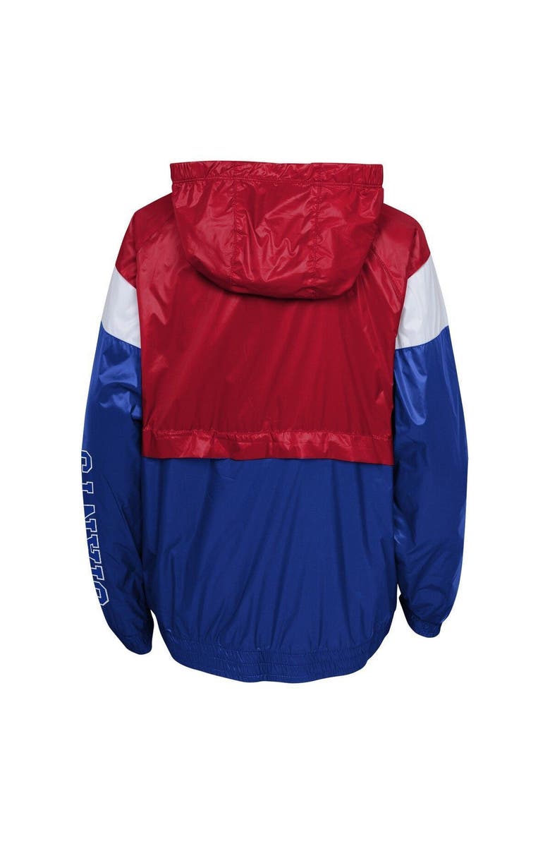 Outerstuff Youth Red/Royal New York Giants Goal Line Stance Full-Zip Hoodie Windbreaker Jacket, Alternate, color,