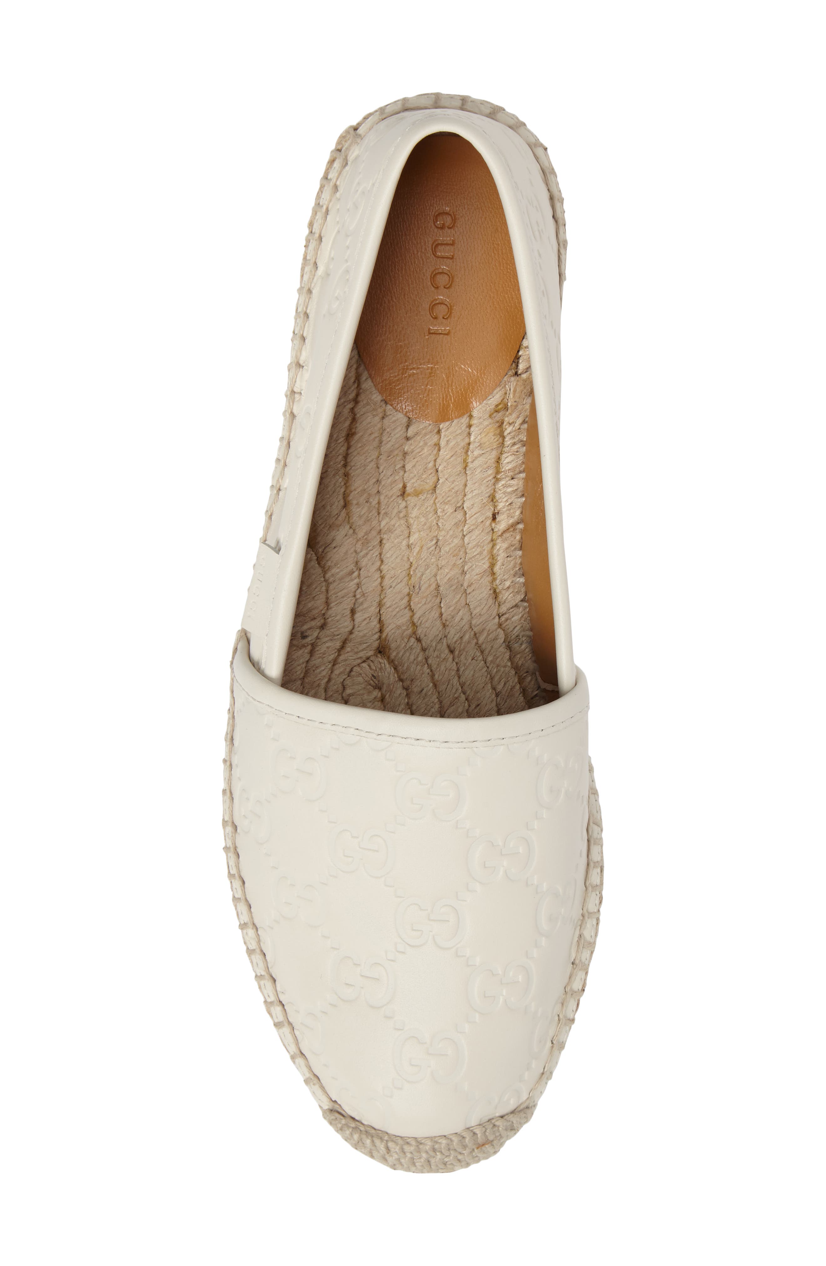 Pilar Espadrille Flat, Alternate, color, WHITE LEATHER