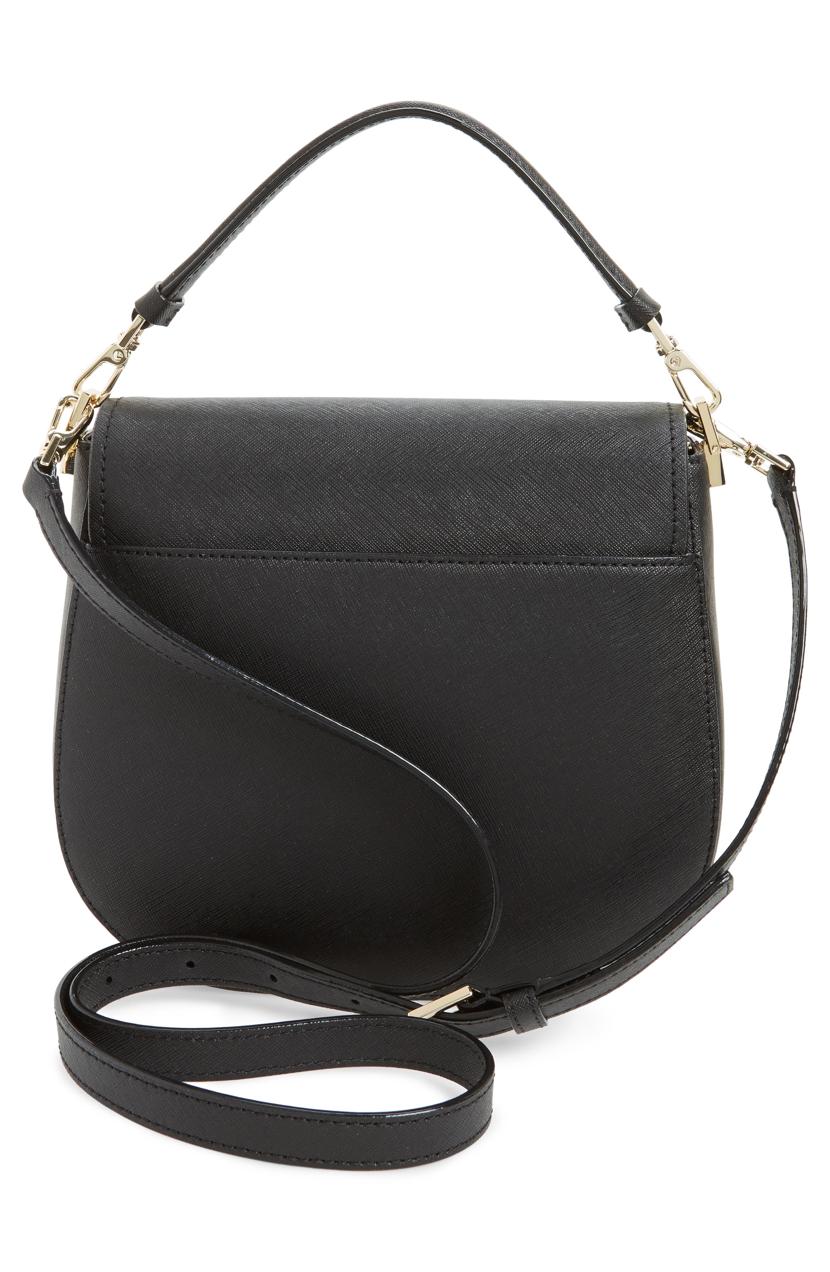 Kate Spade New York make it mine - byrdie leather saddle bag, Alternate, color, 