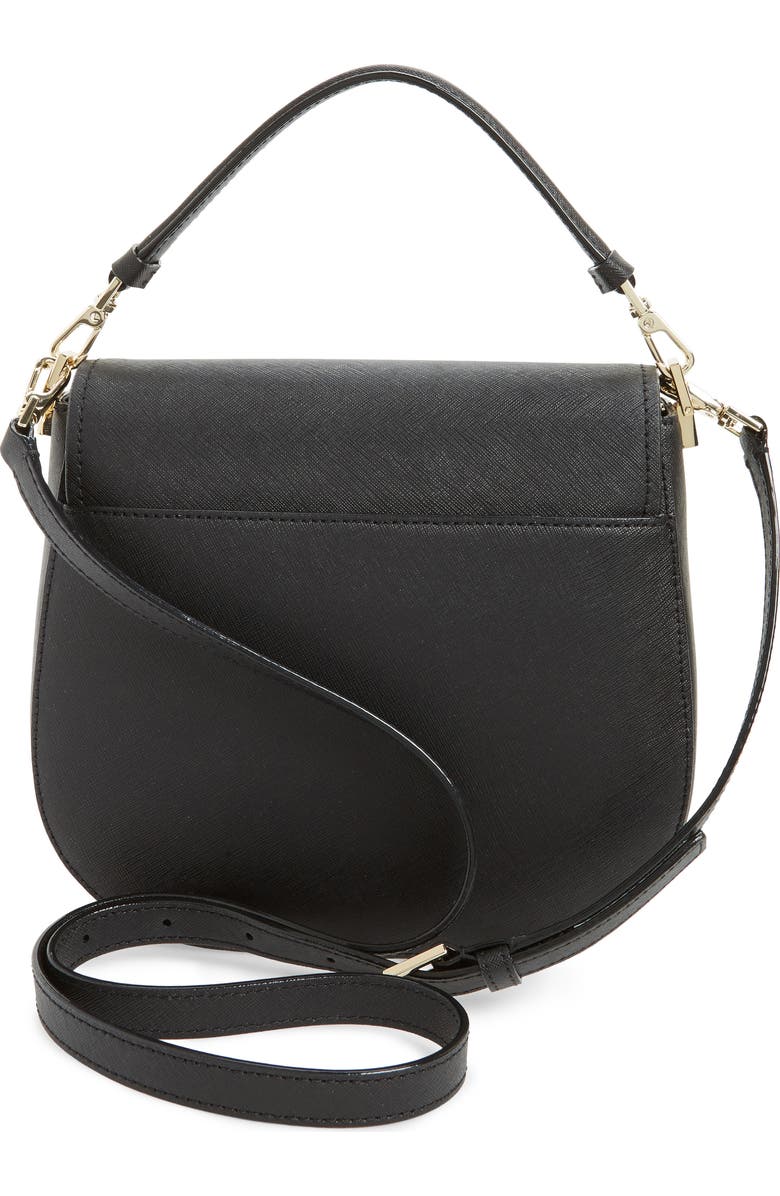 Kate Spade New York make it mine - byrdie leather saddle bag, Alternate, color,
