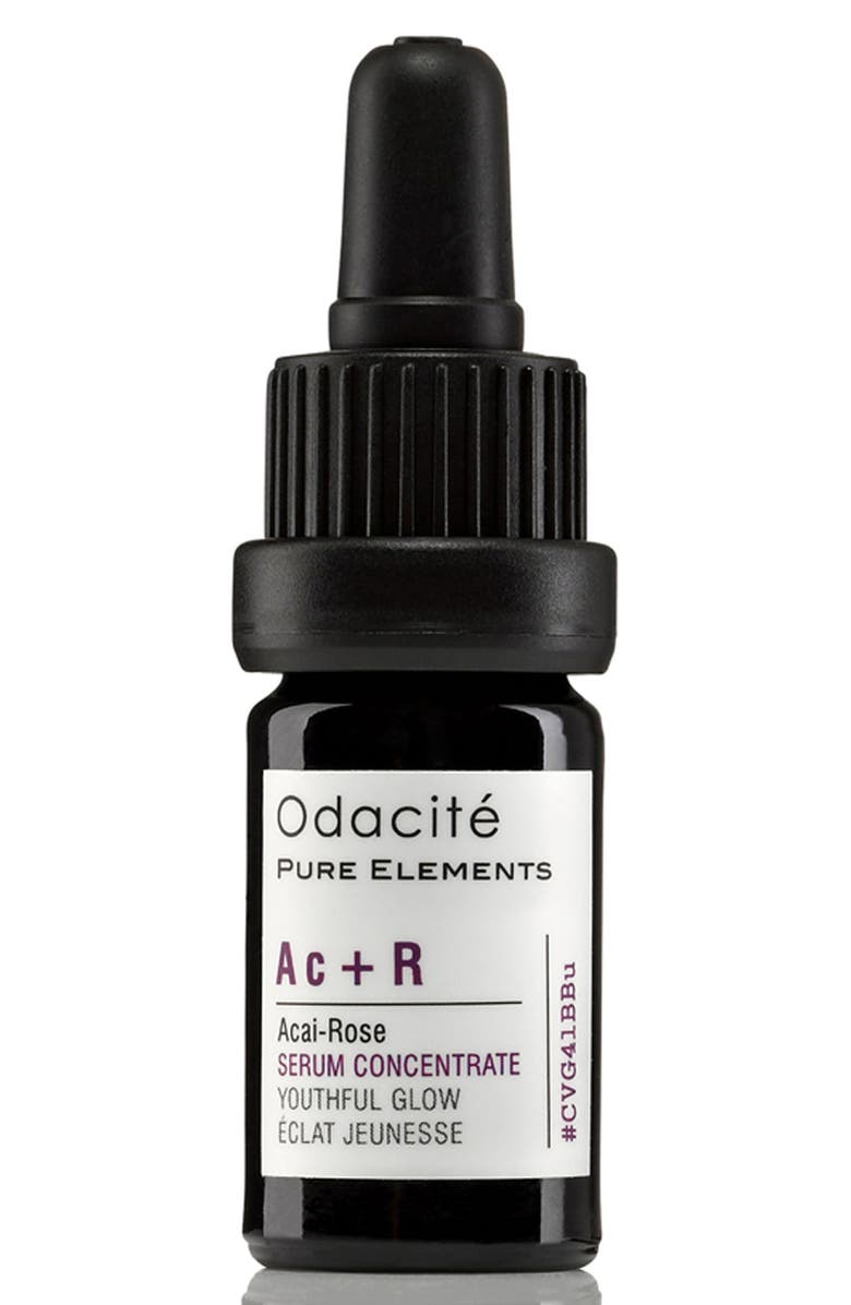 Odacité Ac + R Açai-Rose Youthful Glow Facial Serum Concentrate, Main, color,