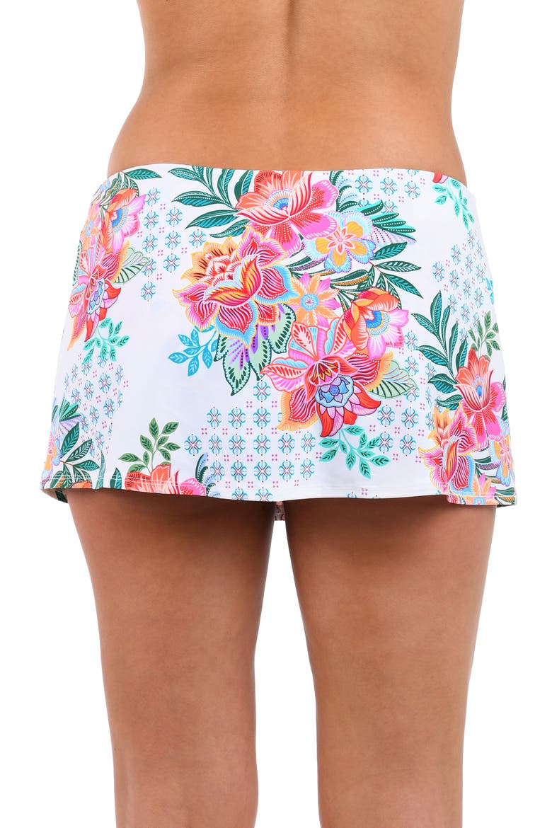 Riviera Skirted Bikini Bottoms, Alternate, color, WHITE