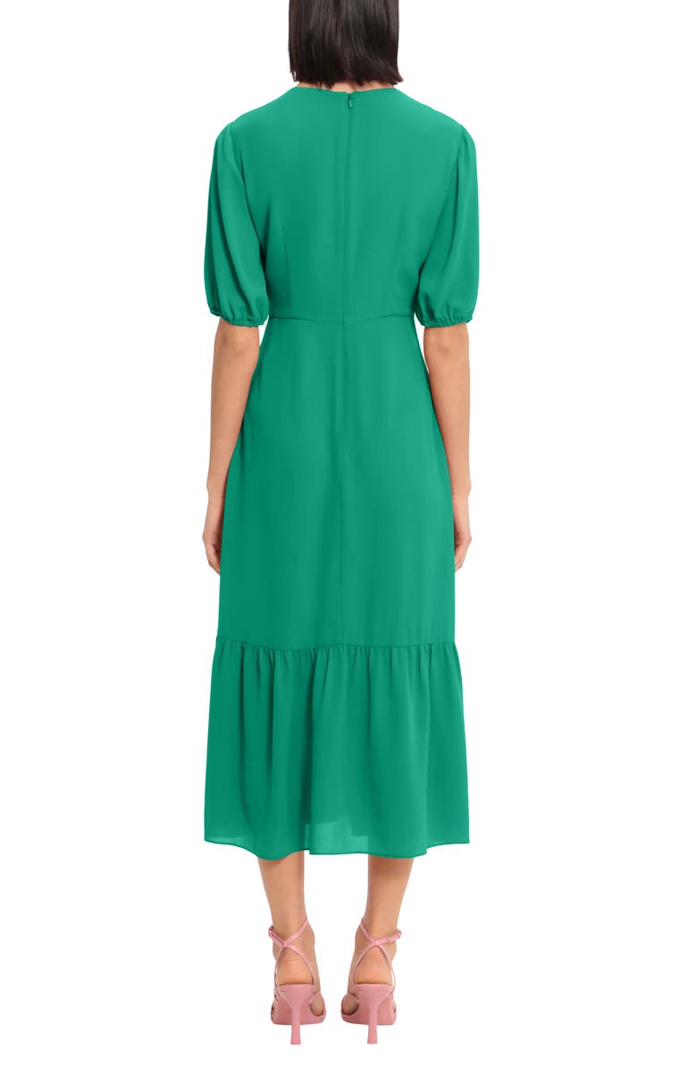 Donna Morgan Twist Empire Waist Midi Dress, Alternate, color,