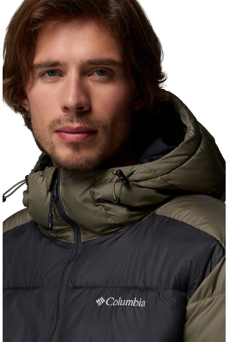 Pike Lake II Hooded Puffer Jacket, Alternate, color, STONE GREEN/ SHARK