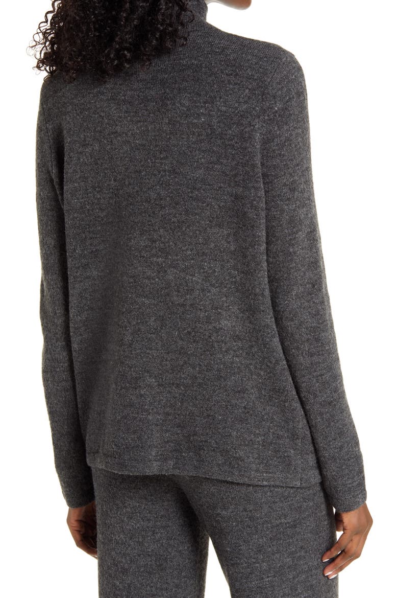 Avery Funnel Neck Sweater, Alternate, color, DARK GREY