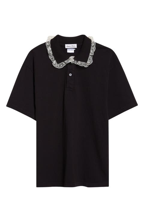 Gender Inclusive Cletus Lace Trim Polo