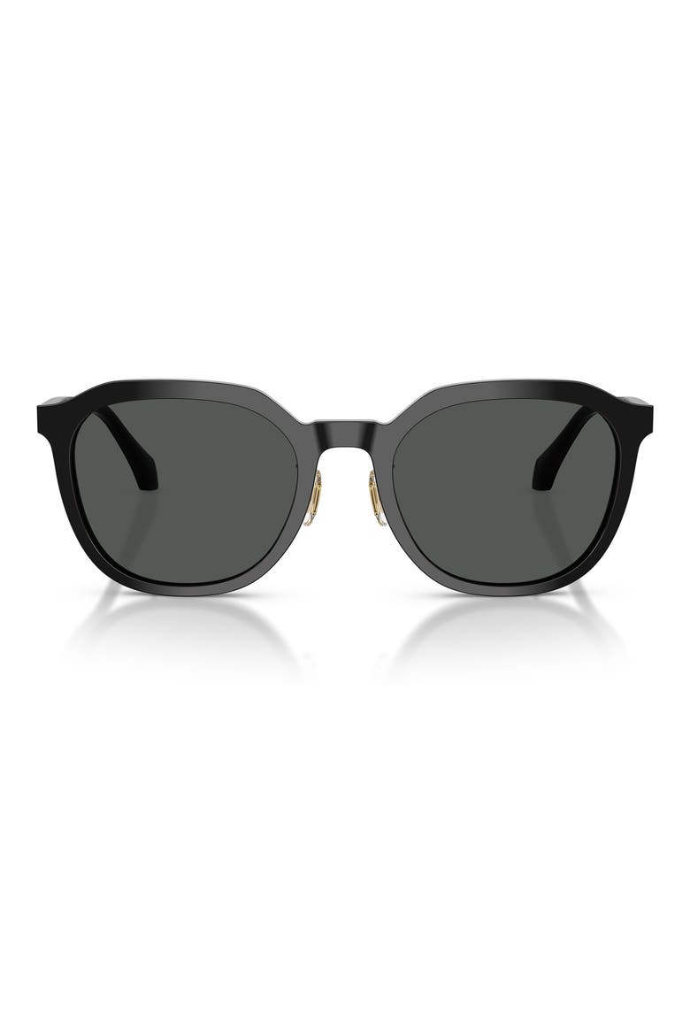55mm Phantos Sunglasses, Main, color, BLACK