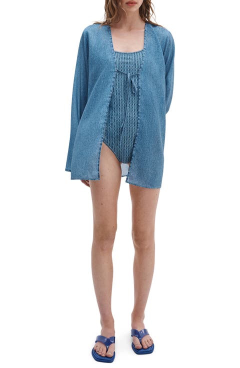 rb Miramar Crinkle Cover-Up Top