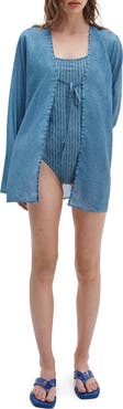 rag & bone rb Miramar Crinkle Cover-Up Top