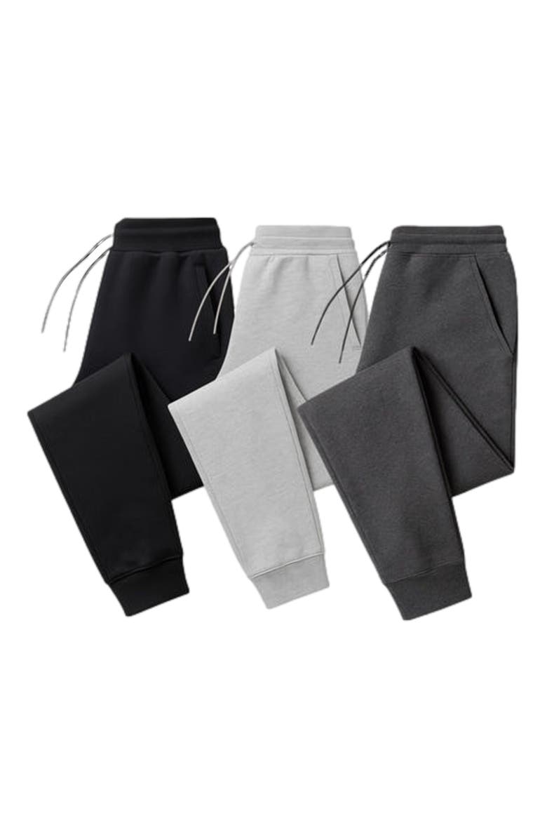 BenBen Mens 3 Pack Fleece Joggers Ultra Soft, Main, color, 