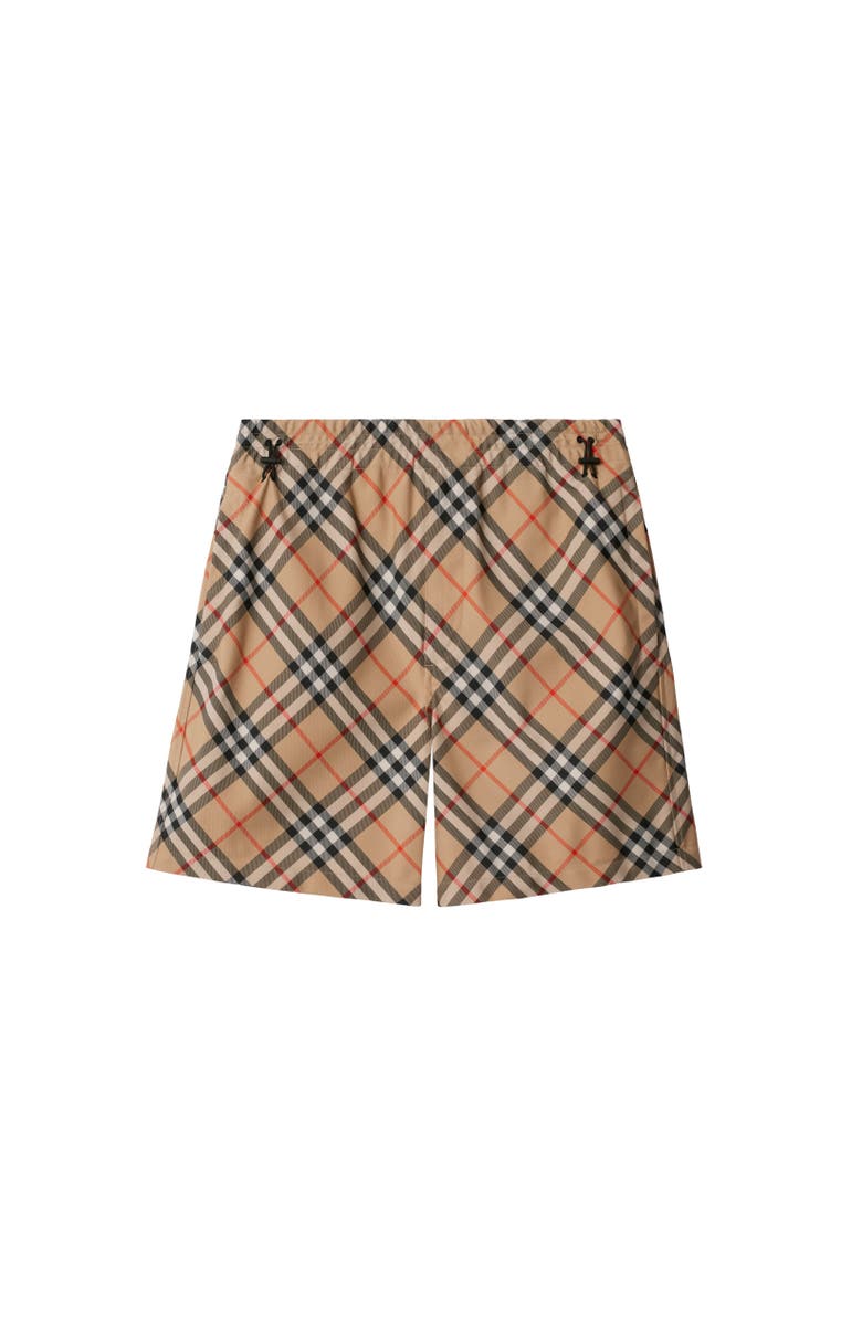 Burberry Check Shorts, Alternate, color, Sand
