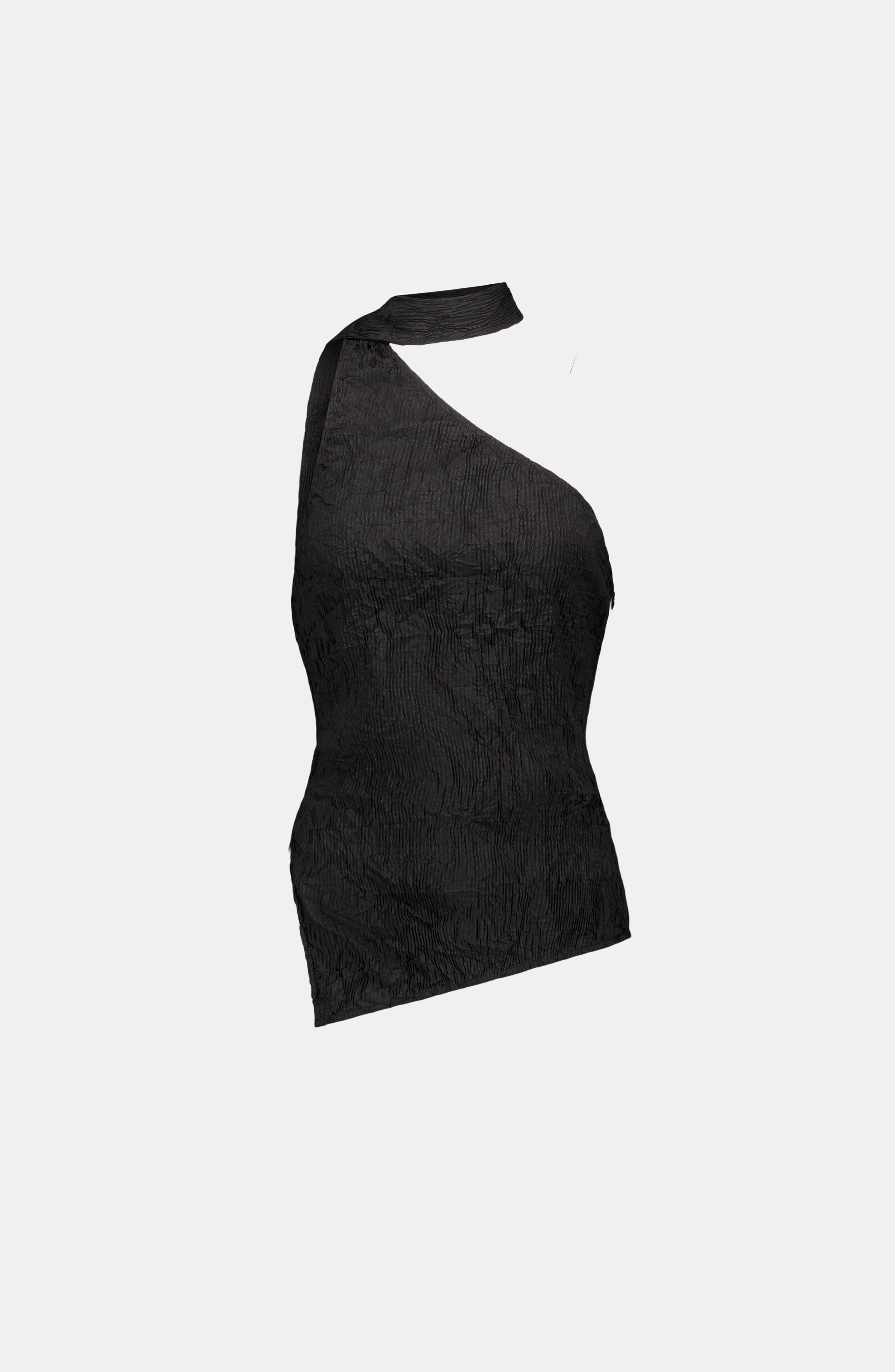 One-Shoulder Scarf Top