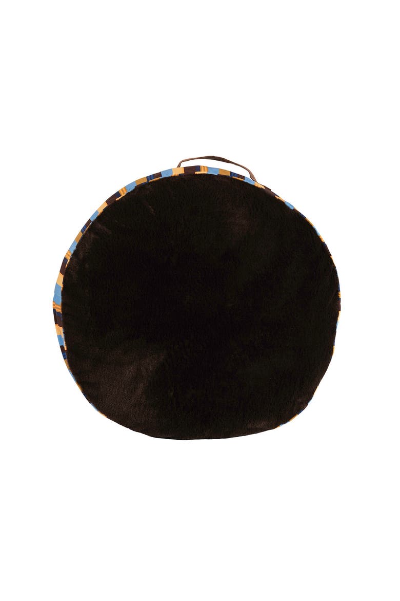 Round Stripe Pet Bed, Alternate, color, BRAND STRIPE