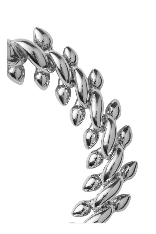 Burberry Spare-chain Silver Bracelet In Silver