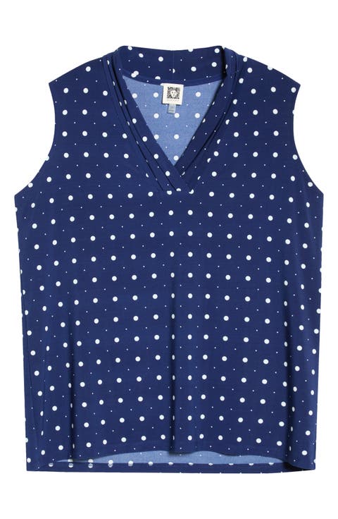 Triple Pleat Sleeveless Top (Plus)