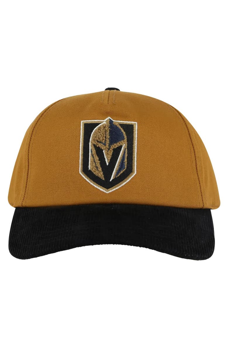 American Needle Men's American Needle  Tan/Black Vegas Golden Knights Burnett Adjustable Hat, Main, color, Tan