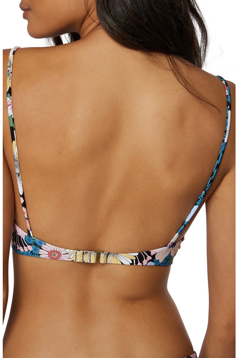 Twiggy Avalon Underwire Bikini Top, Alternate, color, BLACK