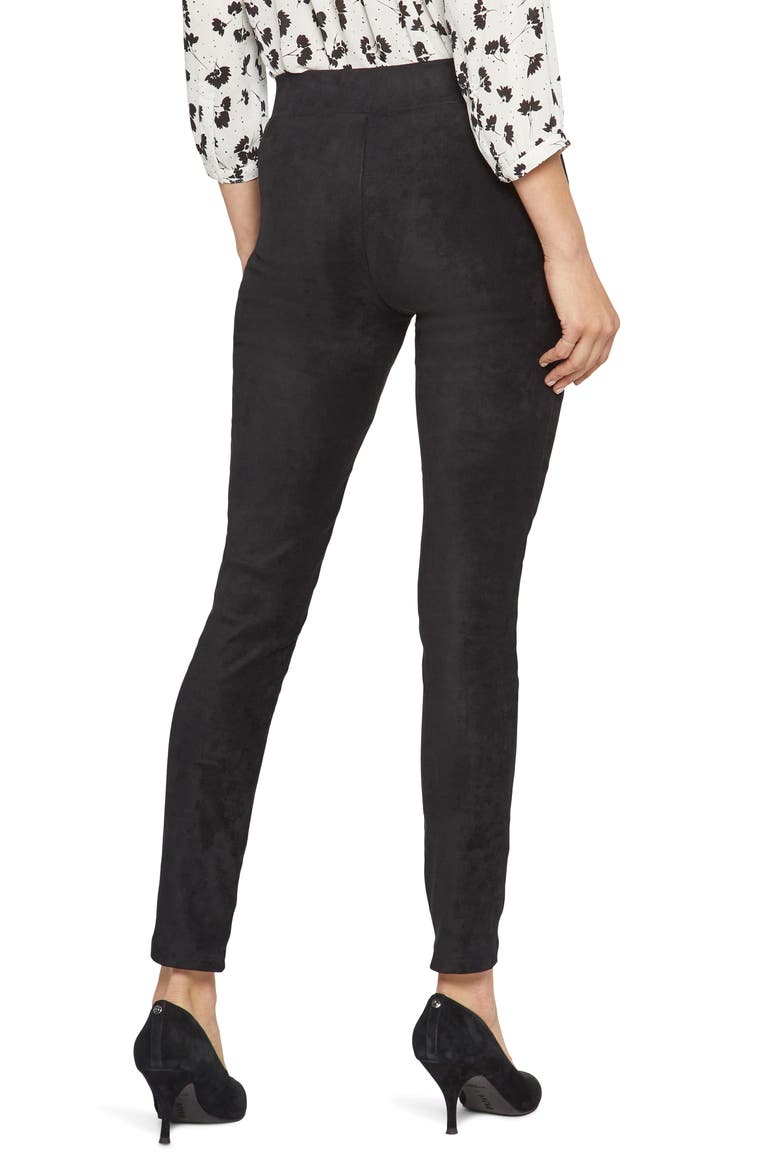 Faux Suede Leggings, Alternate, color, BLACK